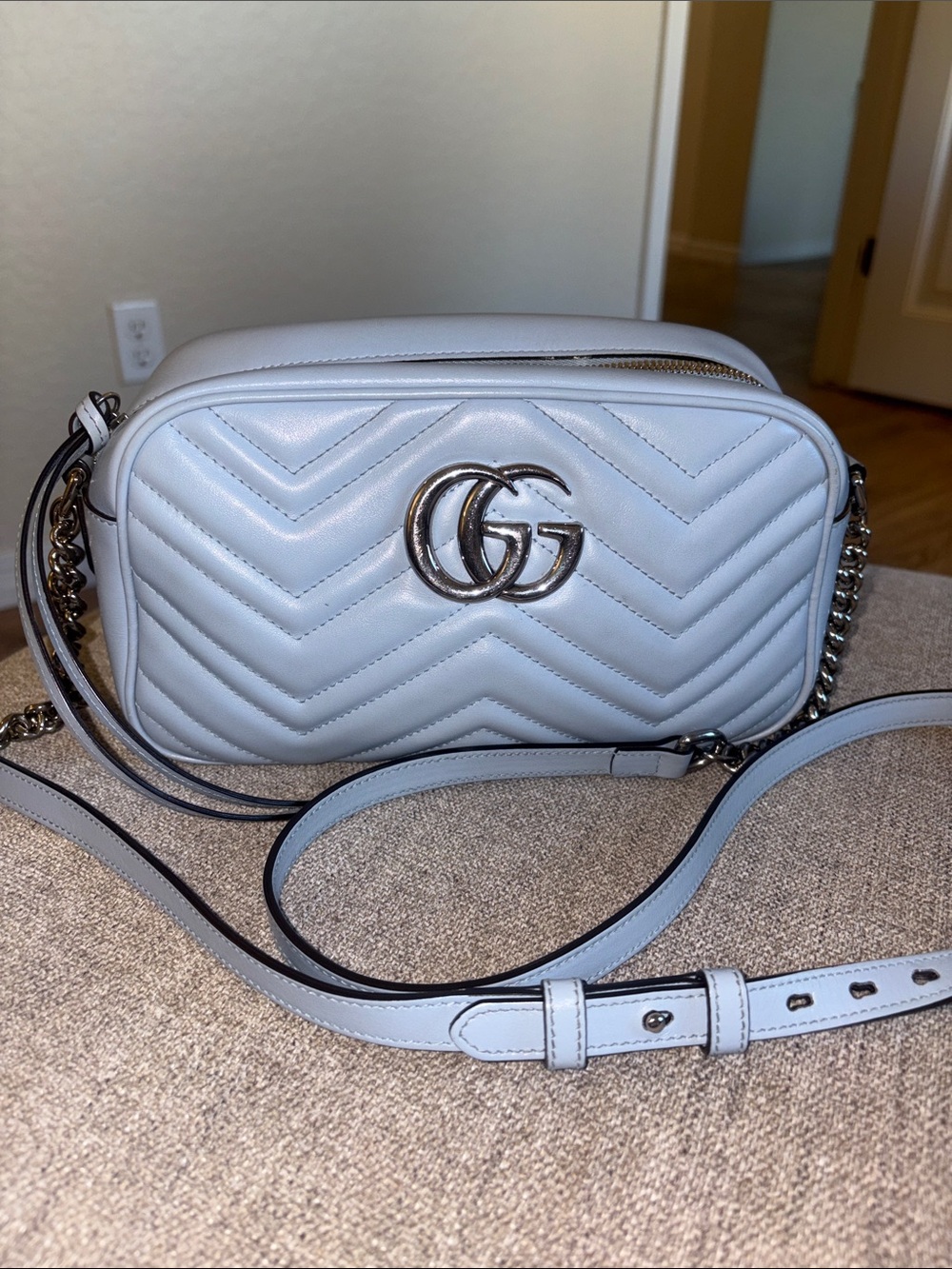 Authentic Gucci Marmont Light Blue